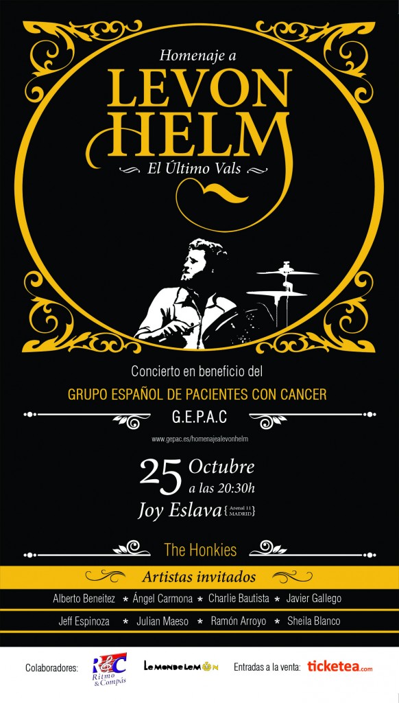 Cartel Homenaje a Levon Helm