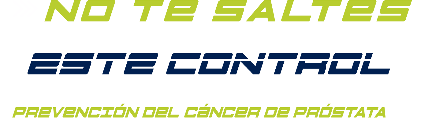 Logo campaña prevención del cáncer de próstata
